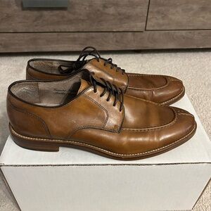 Joseph Abboud Tan Leather Oxfords - 10